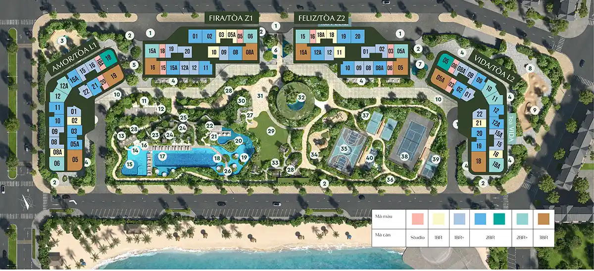 Tổng mặt bằng Lumiere Spring Bay